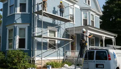 Professional painting crew serving Wellesley, MA for interior and exterior home painting services