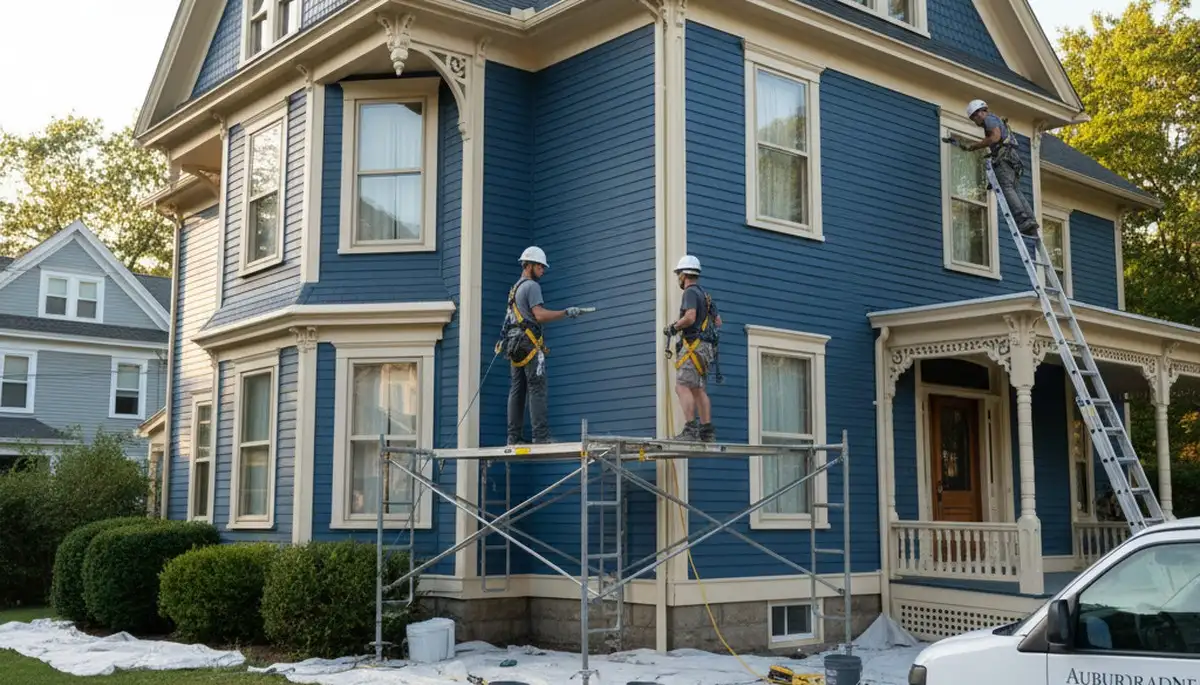 Professional painting crew in Wellesley, MA providing residential interior and exterior painting services