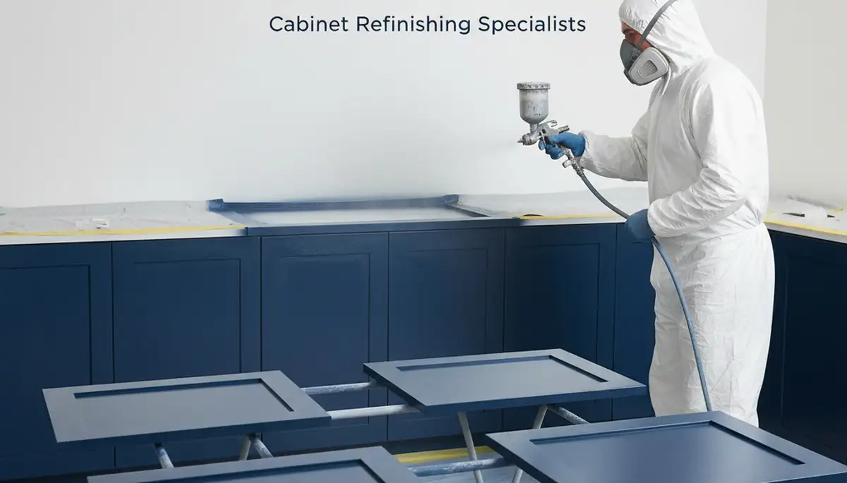 Cabinet painting in Wellesley, MA by Wellesley Paint Pros for durable New England kitchen finishes