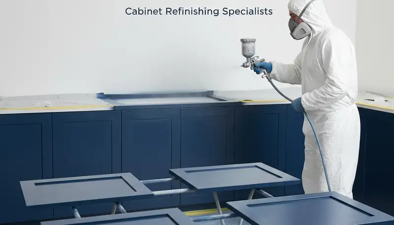Cabinet painting in Wellesley, MA by Wellesley Paint Pros for durable New England kitchen finishes