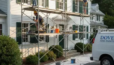 Wellesley, MA painting contractor for interior and exterior residential painting services