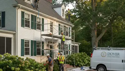 Professional painting contractor in Wellesley, MA providing interior and exterior painting services