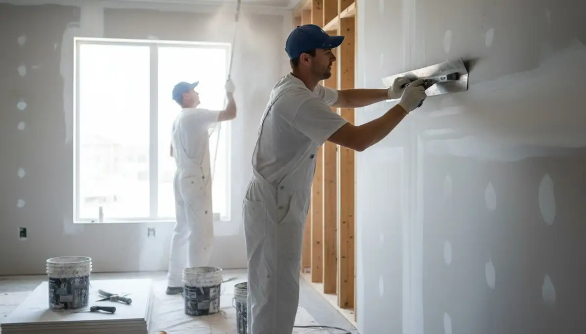Drywall repair in Wellesley, MA by Wellesley Paint Pros for cracks, holes, and water damage