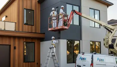 Exterior house painting in Wellesley, MA for siding and trim protection