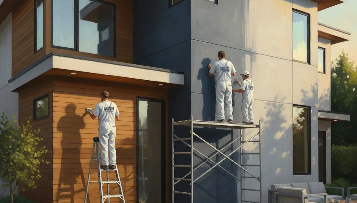 Exterior house painting in Wellesley, MA for siding and trim protection