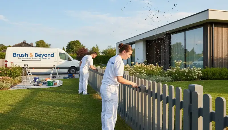 Fence painting service in Wellesley, MA for durable weather protection and a clean, finished look