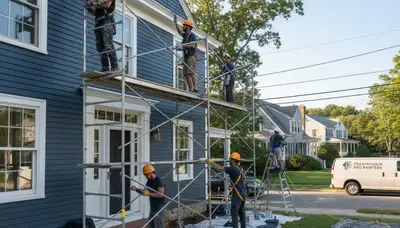 Painting contractor in Wellesley, MA providing professional interior and exterior painting services
