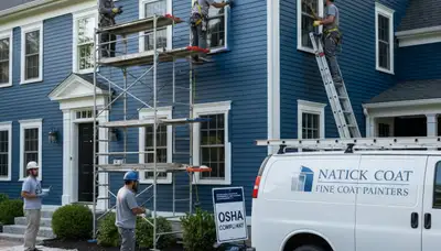 Painting contractor in Wellesley, MA providing interior and exterior house painting services