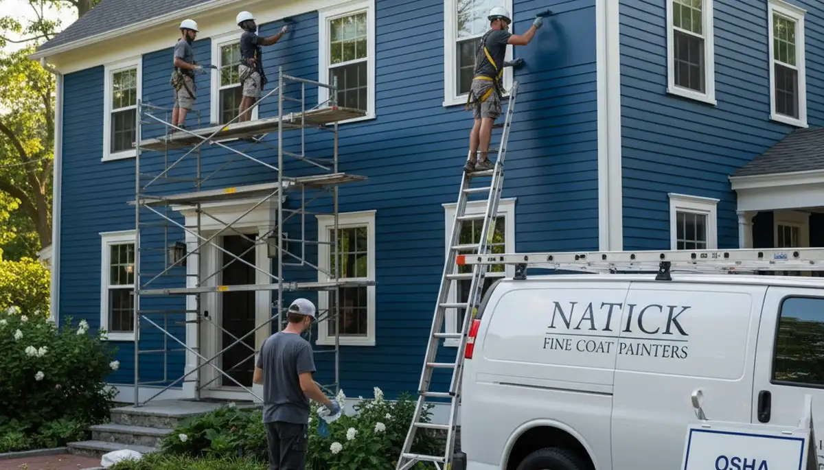 Painting contractor in Wellesley, MA providing interior and exterior house painting services