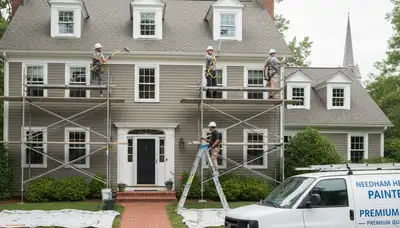 Wellesley, MA painting contractors providing professional interior and exterior house painting services