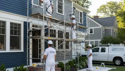 Wellesley, MA painting contractors providing professional interior and exterior house painting services