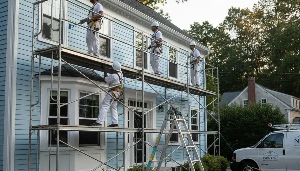 Professional painting team serving Wellesley, MA with residential and commercial interior and exterior painting