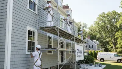 Painting contractor in Wellesley, MA providing professional interior and exterior home painting services