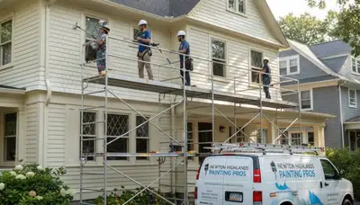 Professional painters serving homes in Wellesley, MA for interior and exterior painting services