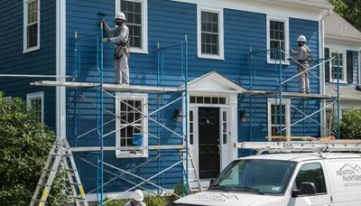 Wellesley, MA painting contractors providing professional interior and exterior house painting services