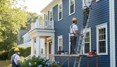 Professional painting crew serving Wellesley, MA for interior and exterior home painting services