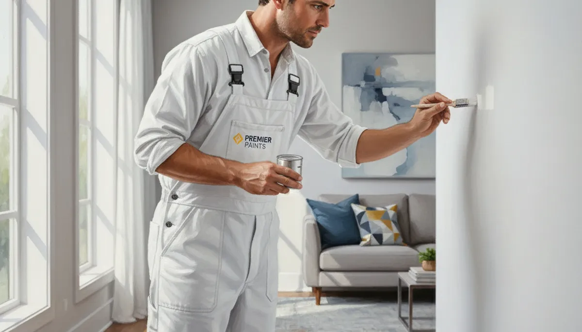 Wellesley, MA painters performing paint touch-up on trim and siding for a clean, durable finish