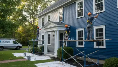 Professional painting contractor in Wellesley, MA providing interior and exterior painting services