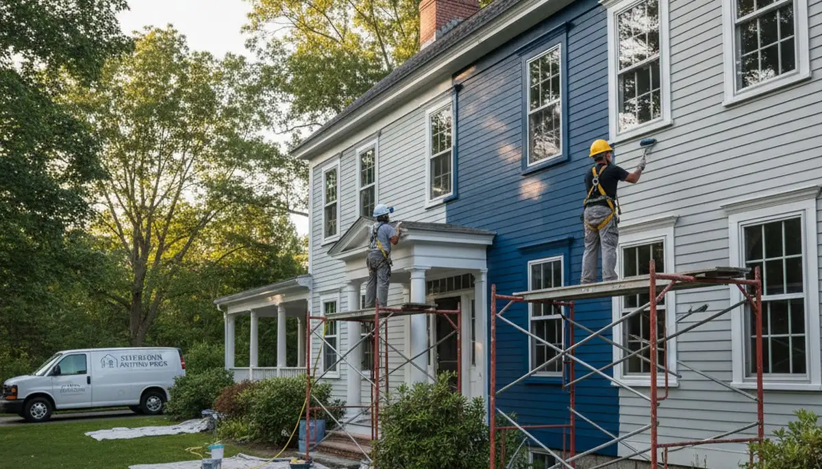 Painting contractor team serving Wellesley, MA with professional interior and exterior painting services