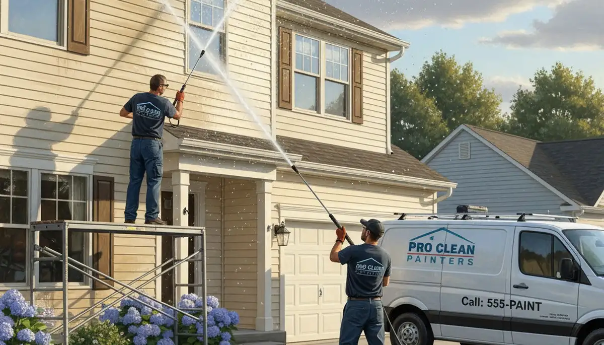 Vinyl siding pressure cleaning in Wellesley, MA for a clean, curb-appeal boost