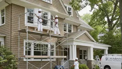 Professional painting crew serving Wellesley, MA for residential and commercial painting projects