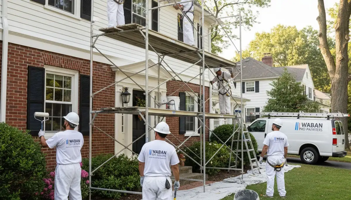 Painting contractor in Wellesley, MA providing professional interior and exterior painting services