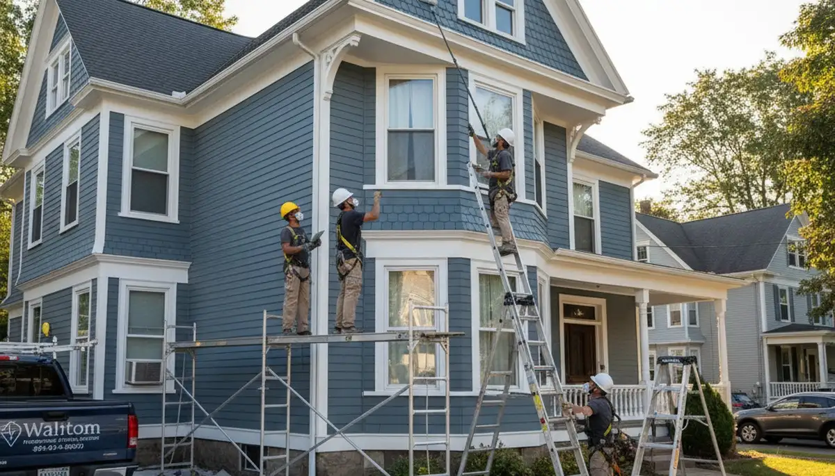 Wellesley, MA painting company completing professional interior house painting services