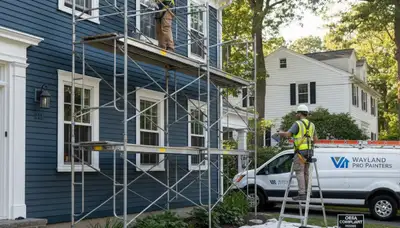 Painting contractor in Wellesley, MA providing residential and commercial painting services