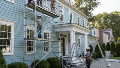 Painting contractor serving Wellesley, MA for interior and exterior house painting services
