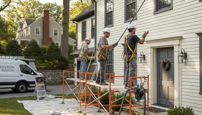 Painting contractor in Wellesley, MA providing professional interior and exterior house painting services
