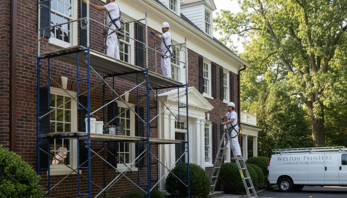 Professional painting crew serving Wellesley, MA for interior and exterior home painting services