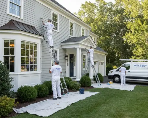 Exterior painting services for Wellesley, MA homes by Wellesley MA Painting